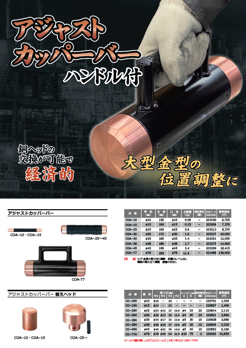 アジャストカッパーバーハンドル付